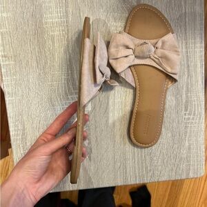 Mauve Bow Sandals